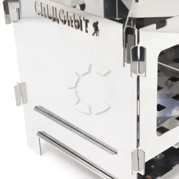 Печь-щепочница, нерж.сталь, 154х154х150 мм, СЛЕДОПЫТ