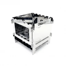 Печь-щепочница, нерж.сталь, 154х154х150 мм, СЛЕДОПЫТ