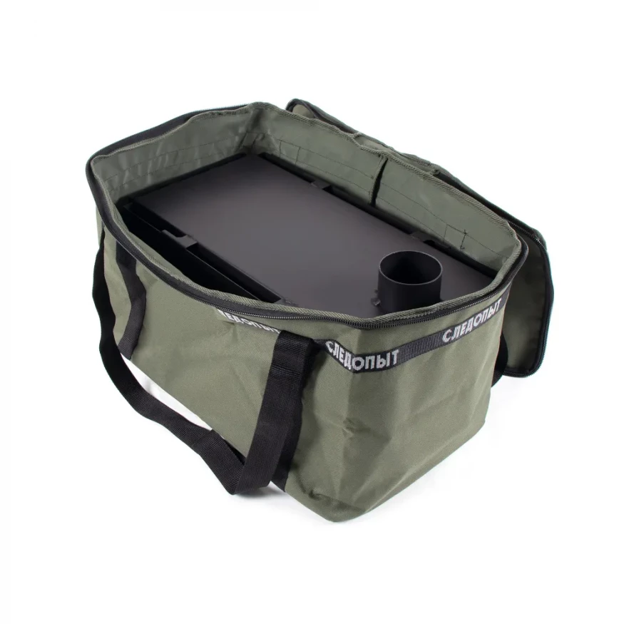 Печь дровяная Light большая, сталь 1 мм (с экранами и угловыми трубами), СЛЕДОПЫТ