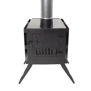 Печь дровяная Light малая, сталь 1 мм (с экранами и угловыми трубами), СЛЕДОПЫТ
