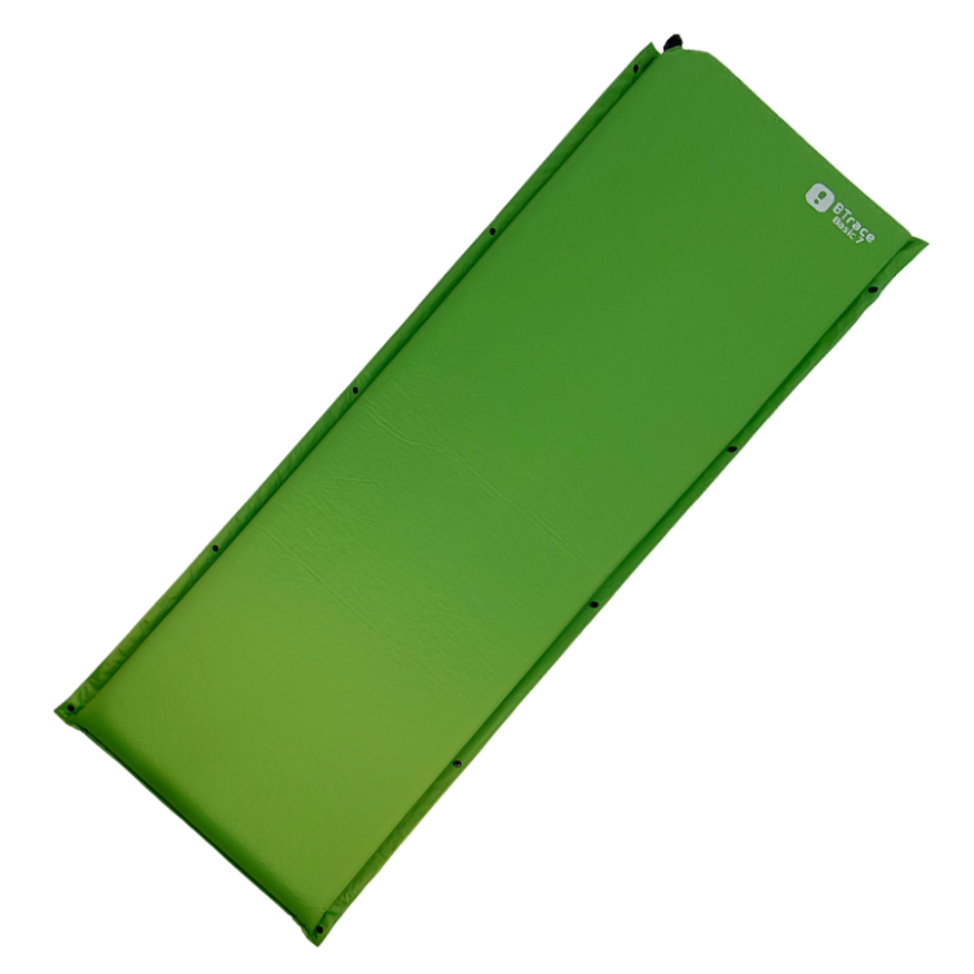 Коврик самонадувающийся BTrace Basic 7, 192x66x7 см, зеленый, BTrace