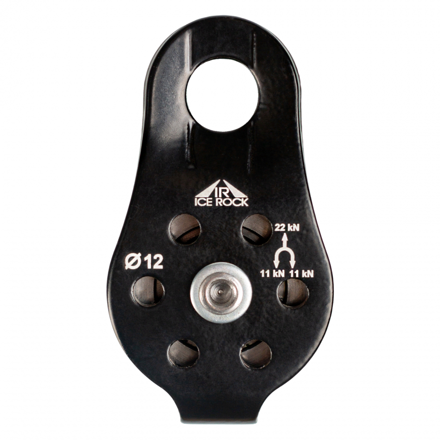 Блок-ролик стальной с фиксированными щечками с подшипником