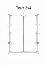 Тент Век 3x4 м