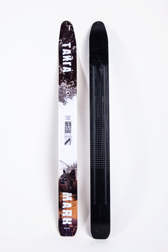 Лыжи Тайга, дерево-пластик, длина 175 см, ширина 150 мм