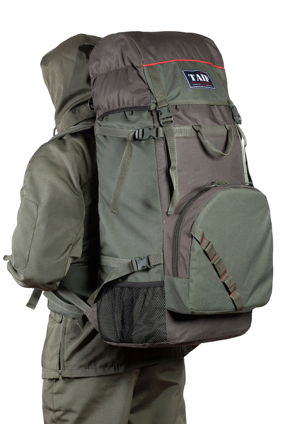 Рюкзак туристический Турист Лайт 2, ПВХ 600, хаки/олива, 120 л, ТАЙФ