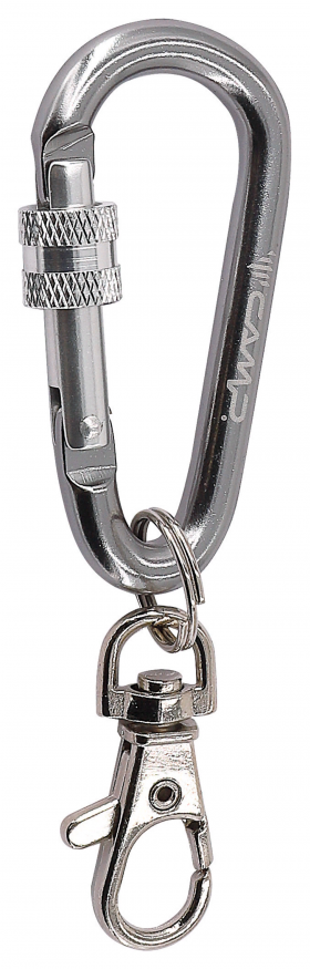 Карабин вспомогательный 80 mm &amp;quot;D&amp;quot; shape with screw, CAMP